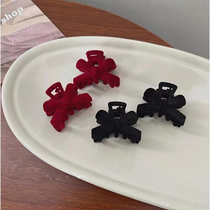 Kẹp Tóc Mini, HY, Phong Cách Công Chúa Cổ Điển, Vải Nhung Chất Lượng Cao, Dành Cho Nữ 1