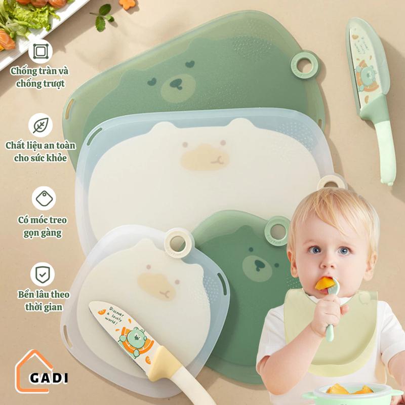  Thớt nhựa kháng khuẩn Moli-food cao cấp có móc treo chống trượt chống ẩm mốc dễ vệ sinh 