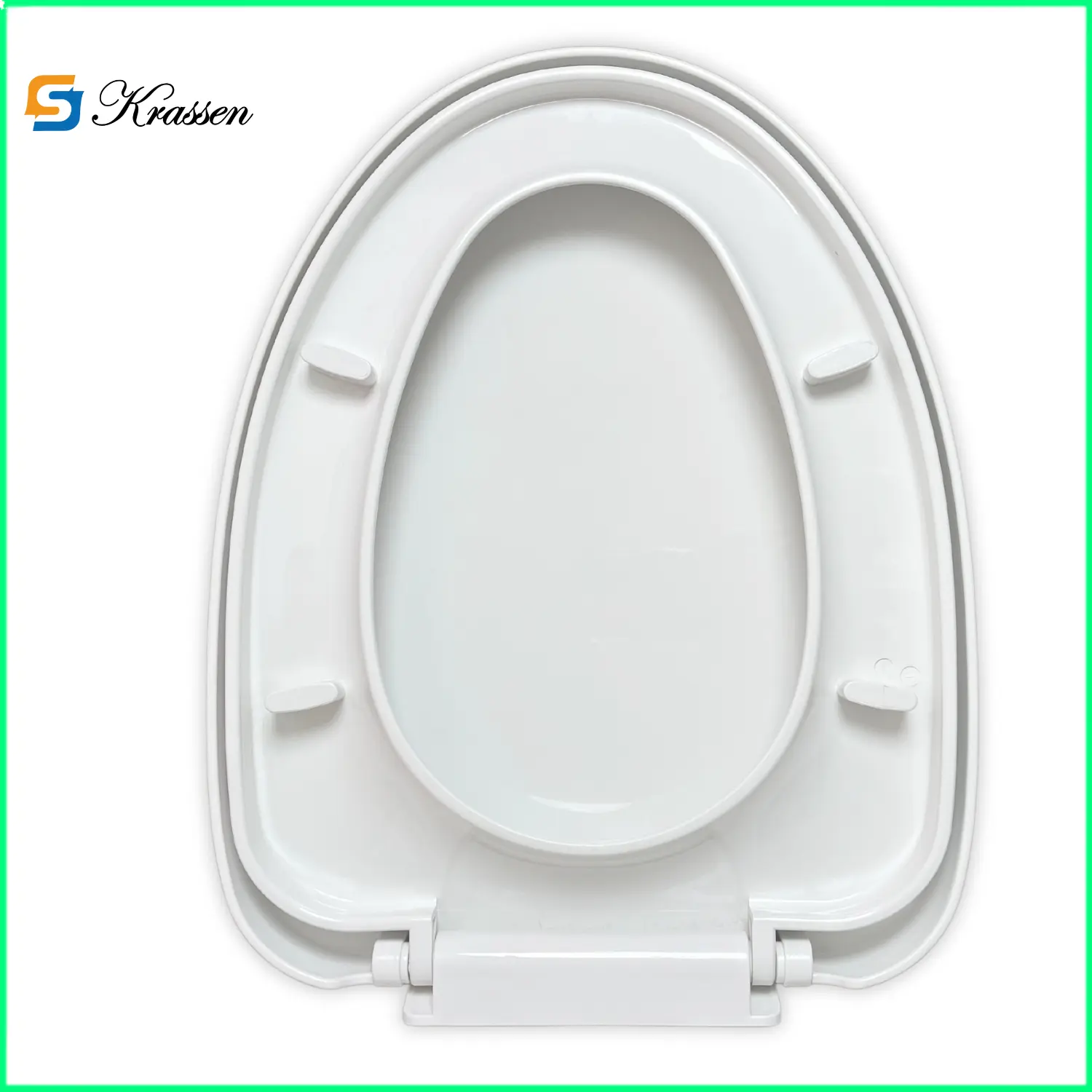 KS.05 Nắp đóng rơi êm thay thế cho bồn cầu rộng 36-38cm, dài 46-48cm với 2 phân loại cho bệt liền khối và hai khối. Chất liệu nhựa PP cao cấp màu trắng, bóng, bền, đẹp không bị ố vàng xỉn màu