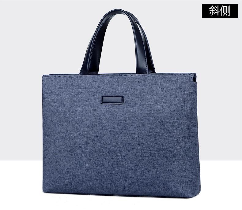 Product Introduction of New Men's Handbag PVC Business Tote Bag Document Bag Embossed LOGO Employee Meeting Bag Laptop Bag for Men 23