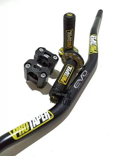 Stang fatbar protaper evo low set handgrip dan busa palang stang klx crf vixion nmax pcx dll Handguard Motor 3
