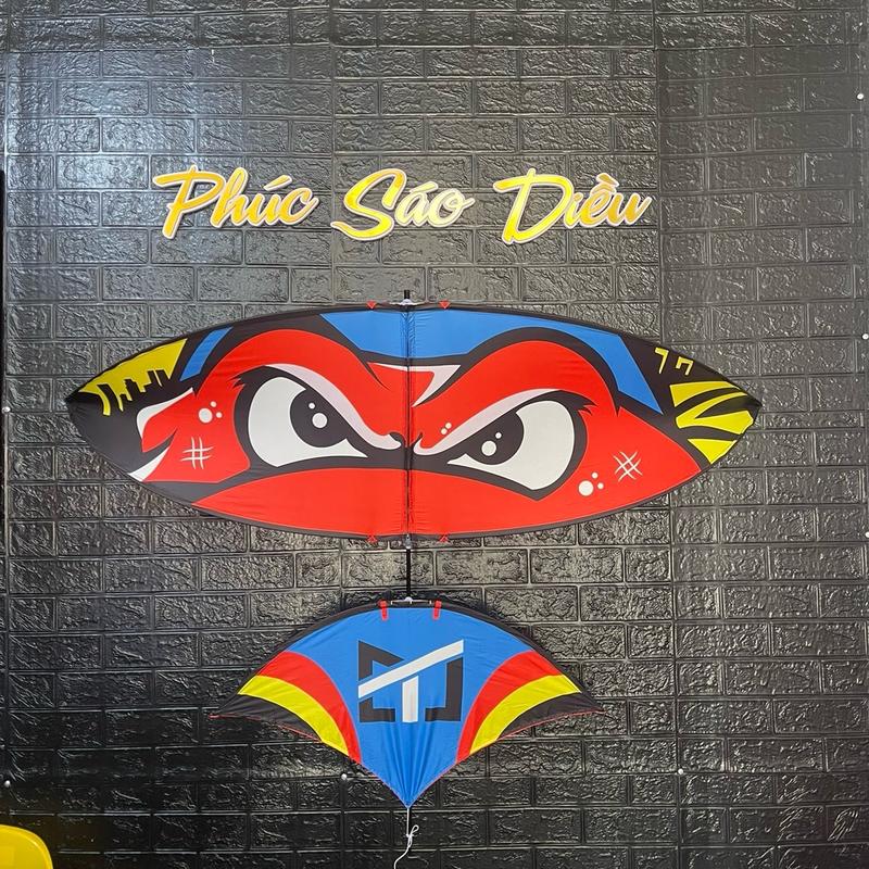 Diều lắp ghép 1m70 khung carbon áo vải ếch đỏ