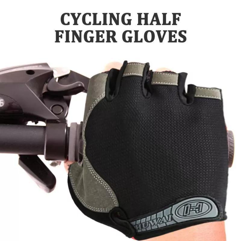 Product Introduction of Sarung Tangan Cycling Gloves Bicycle Gloves Bike Gloves Anti Slip Shock Breathable Half Finger Short Spor type A Olahraga 30