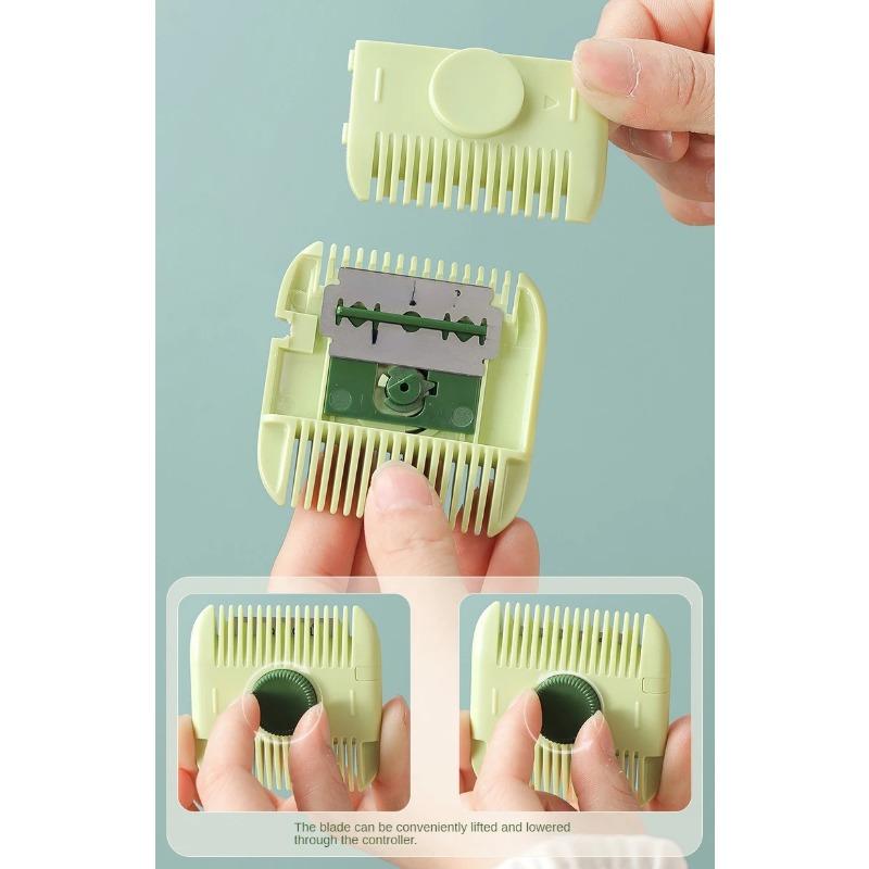 Product Introduction of 2 In 1 Baby HairCut And Hairdressing Comb Trim Bangs And Broken Hair Bangs Trimmer Manual Portable Children's Hair Clipper 9