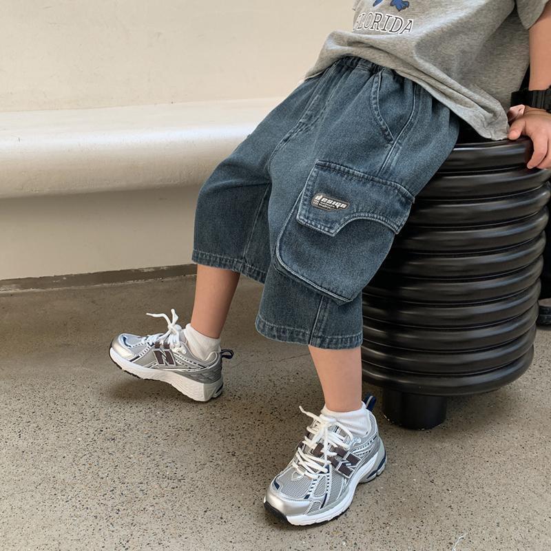 Quần Áo Trẻ Em, Quần Short Bé Trai Denim Mỏng, Thích Hợp Cho Mùa Hè, Quần Thường Ngày Quần Jean Cropped Xén, Cho Trẻ Em, 2025 1