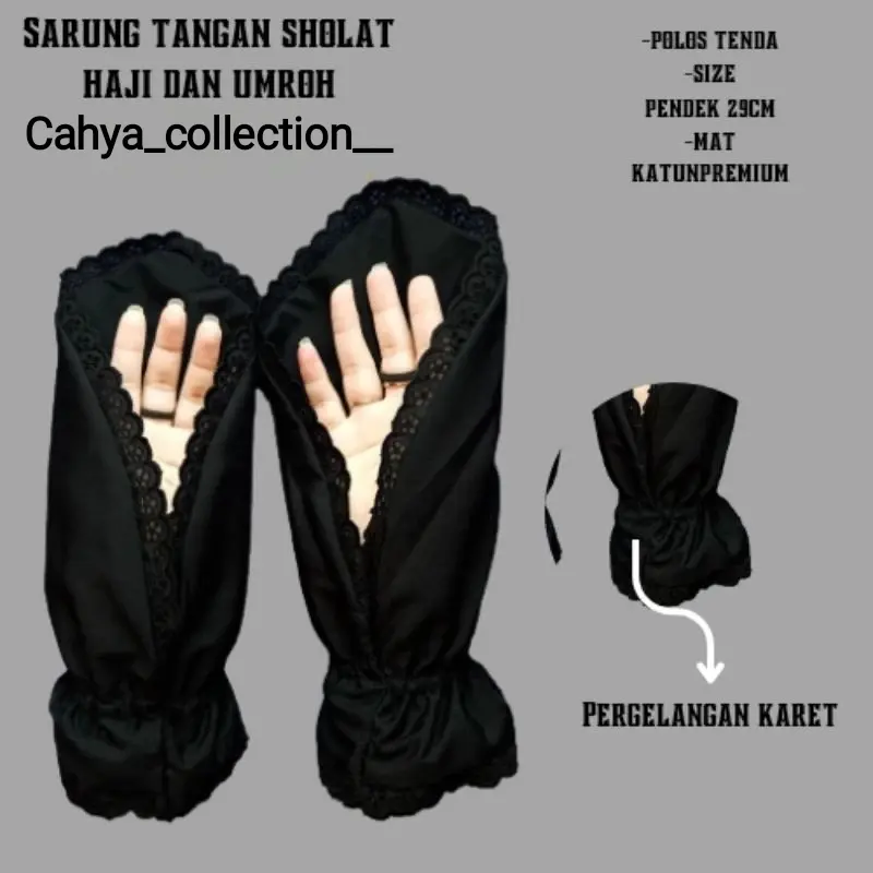 Sarung tangan umroh dan haji wanita 2