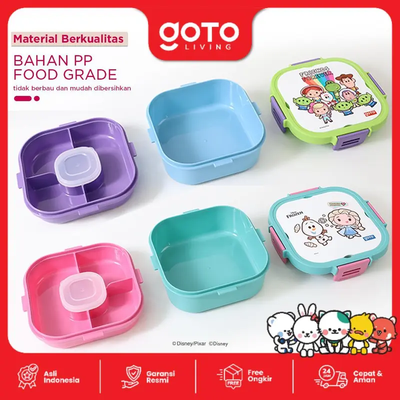 Goto [COD] Celosia X Disney Lunch Box Kotak Bekal Tempat Makan Anak Sekolah 5