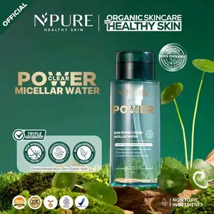 【NEW LAUNCH】NPURE ACNE POWER CLEAR MICELLAR WATER / Micellar No Alcohol / SLS Free | Mahira Beauty