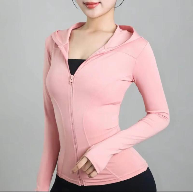 Product Introduction of Áo khoác nữ thể thao tập gym,tập yoga,chống nắng đều phù hợp.chất liệu thun lạnh mỏng mềm mịn thấm hút mồ hôi 6