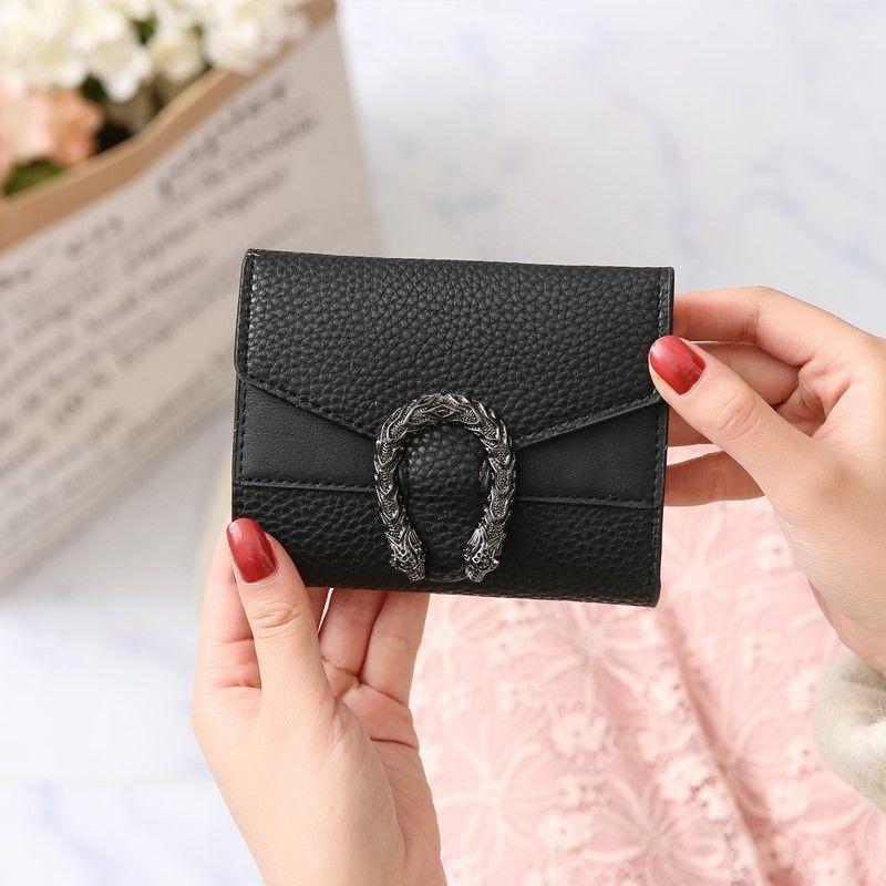 Product Introduction of Ví ngắn phong cách Hàn Quốc, dành cho phụ nữ, có thể gập lại, ví đựng tiền Xu, thiết kế đơn giản và dễ thương, kích thước nhỏ, nhiều khe cắm thẻ, thích hợp cho sinh viên nữ, 1777 Đánh giá tích cực 0