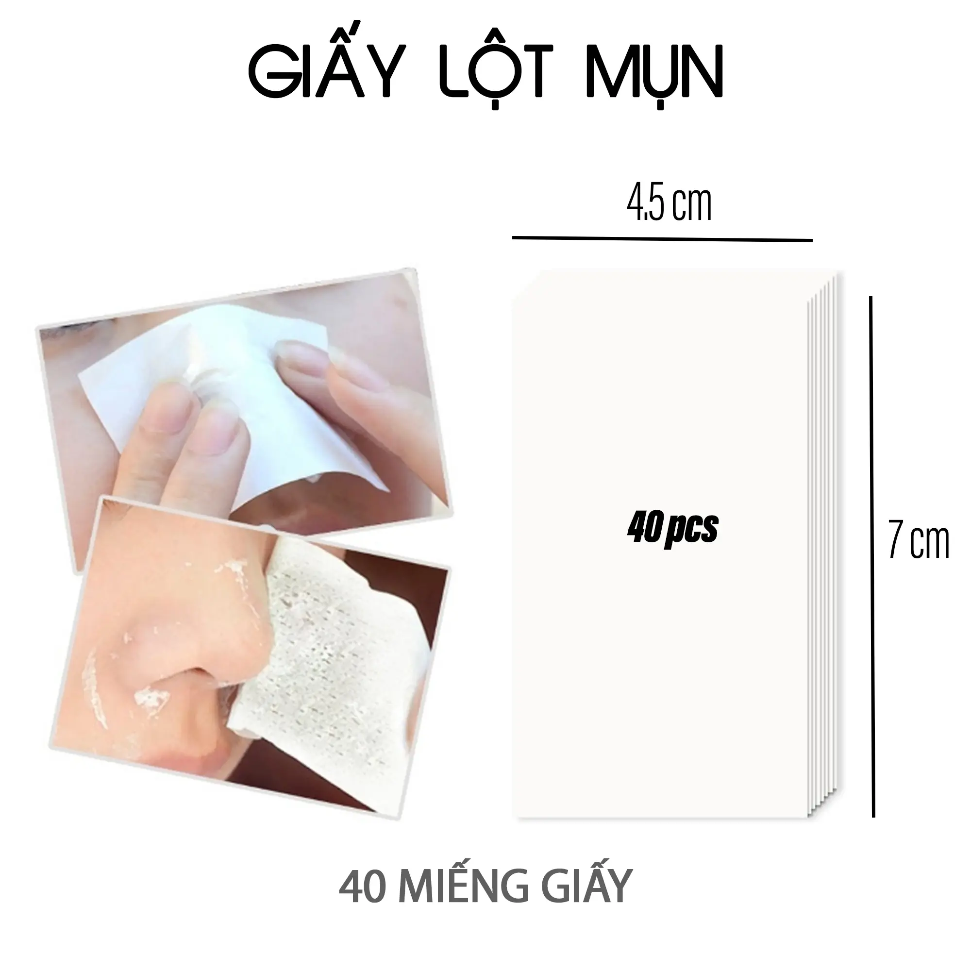 Giấy Lột Mụn Đầu Đen, Mụn Cám CLASON (sử dụng với gel lột mụn)