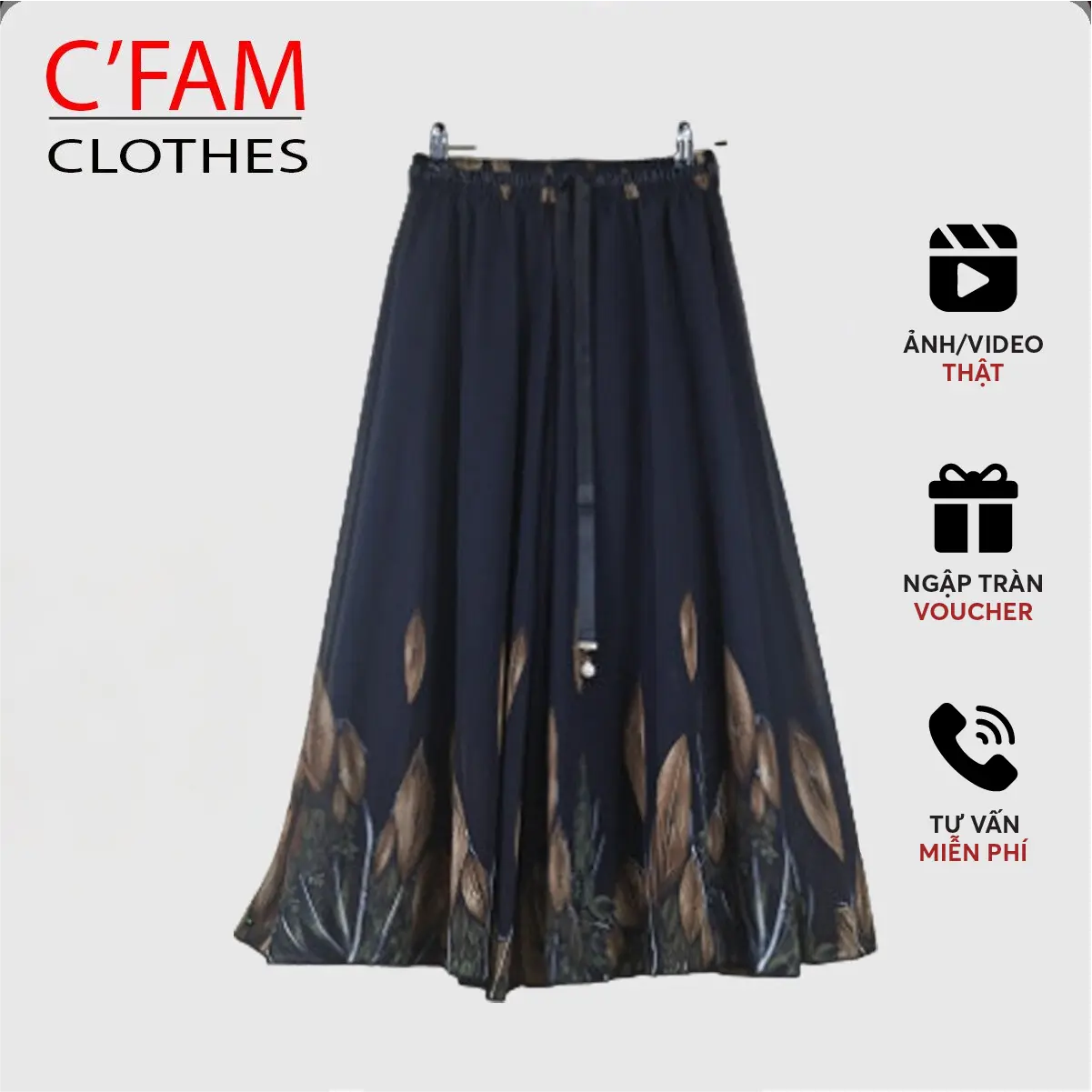 Váy Nữ Trung Niên C'FAM Form Rộng VL24
