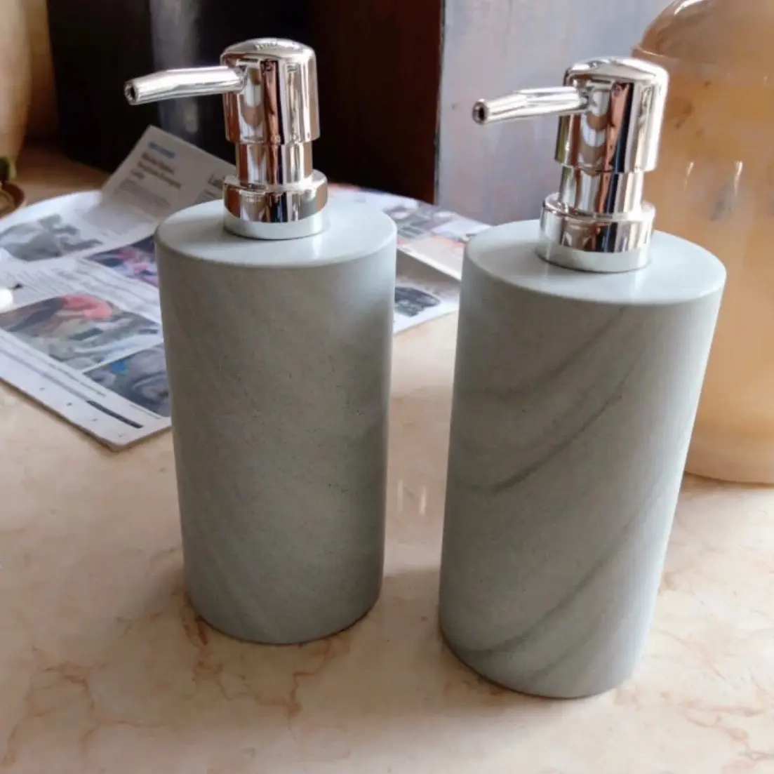 Dispenser soap marmer zeloid / tempat sabun cair marmer zeloid