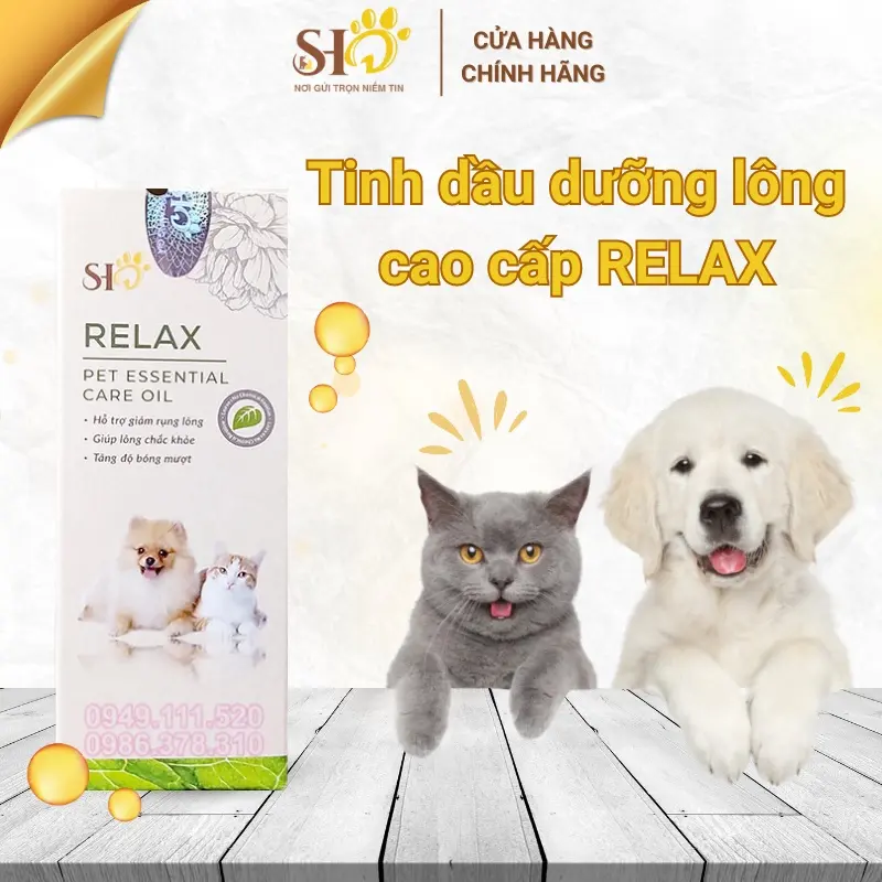SHD Tinh dầu dưỡng lông Hương hoa Pháp cho chó mèo_ RELAX