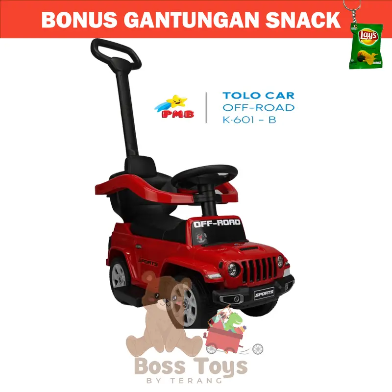COD K601B Mobil OFF ROAD mainan anak-anak mobil dorong manual TOLOCAR PMB TOYS 2