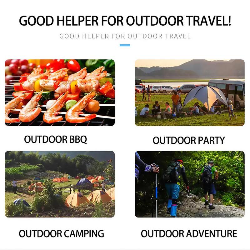Portable Foldable Barbecue Grill, 1 Count Stainless Steel Small Lightweight Barbecue Stove, Multifunctional Stove for Camping, Picnic, Barbecue 5