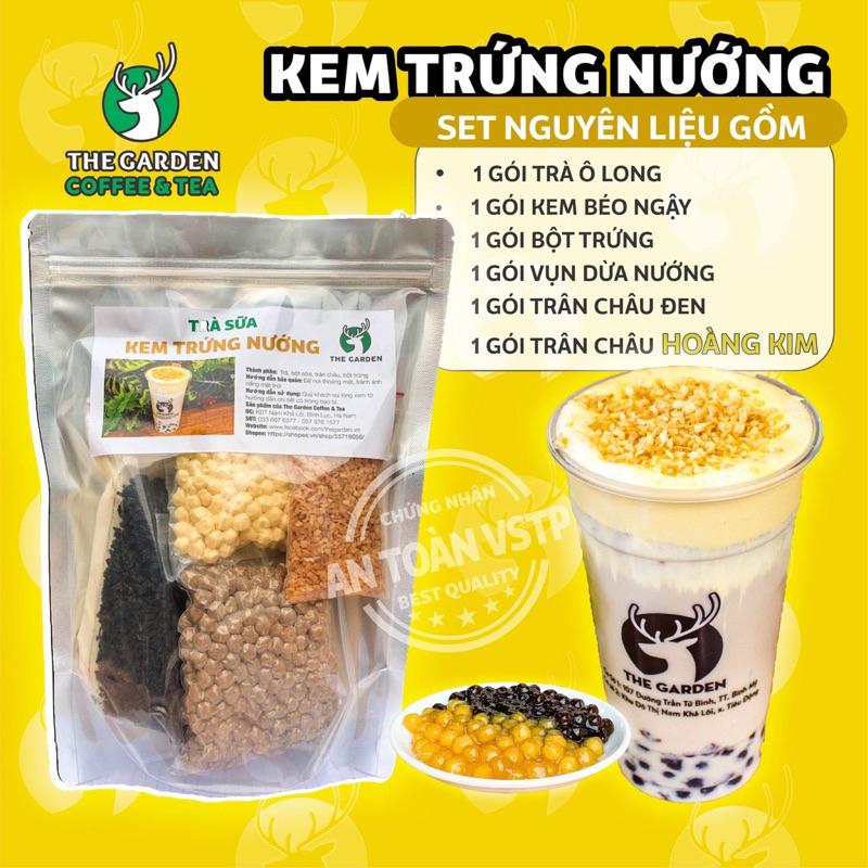 Chất lượng cao SET TRÀ SỮA PHA SẴN VỊ KEM TRỨNG NƯỚNG 450Gram