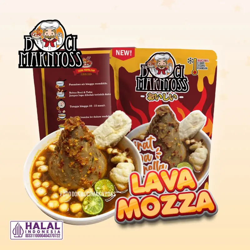 Bundling 2 lava Tumpeng ( bocirat lava mozarella dan Bocirat Lava ayam tetelan ) 2