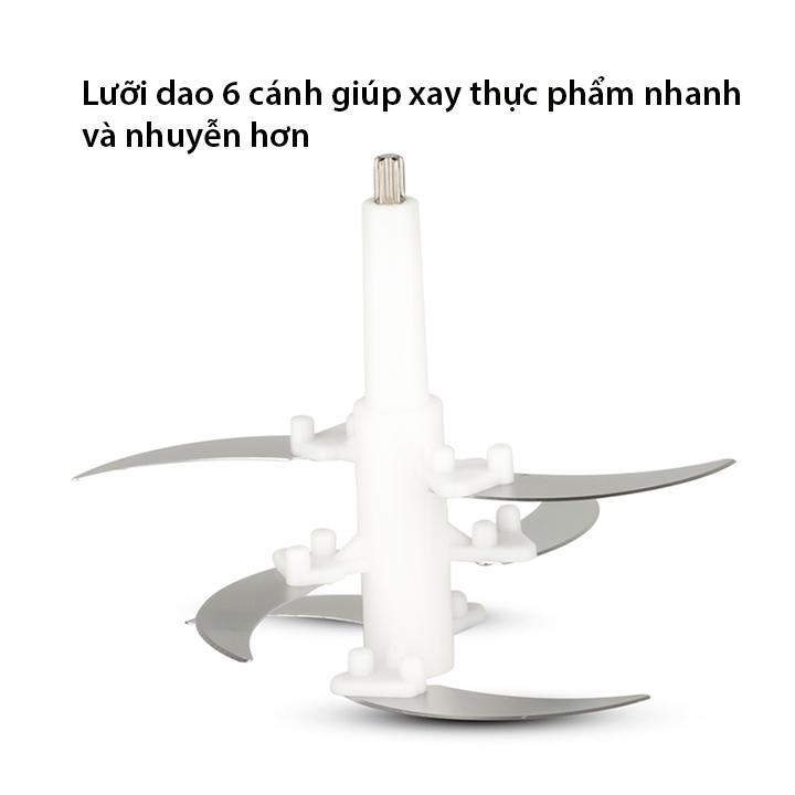 Máy xay thịt cá, xay rau củ RAF công suất lớn 1000W cối 5L inox 304 RAF Chính Hãng 9