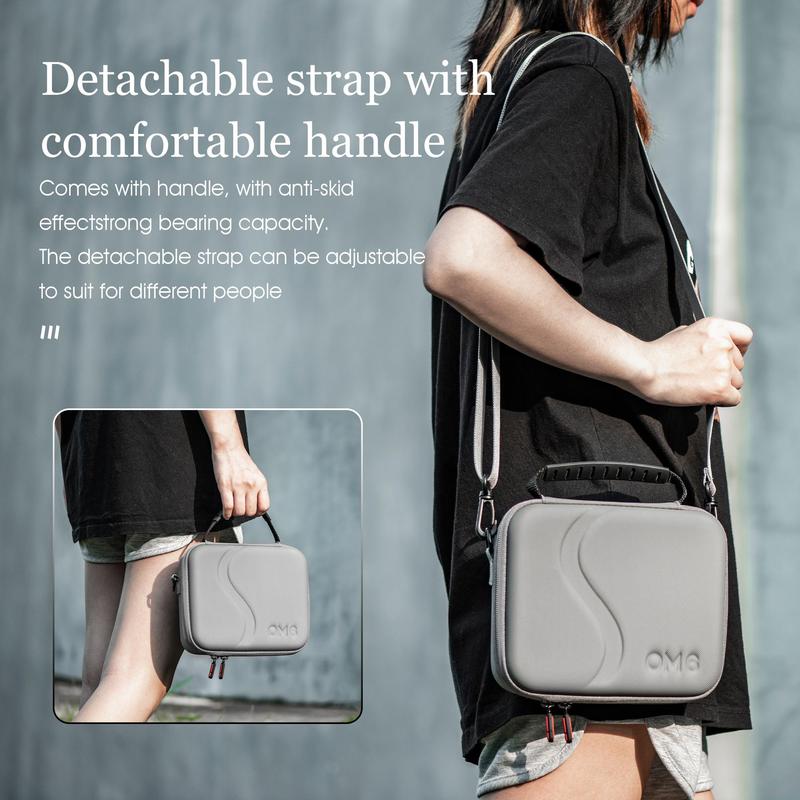 Product Introduction of STARTRC Portable Handheld Gimbal Storage Bag, Fashion PU Handheld Crossbody Shoulder Bag, Camera Accessories for DJI OM6 5