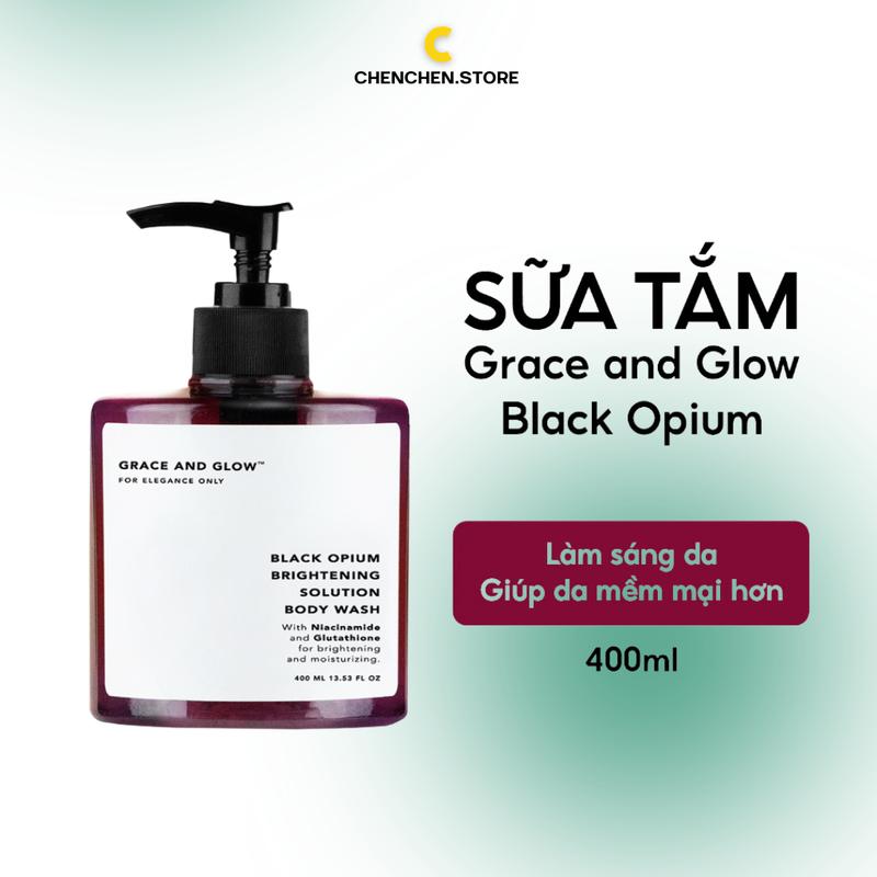 Combo sữa tắm và xịt dưỡng tóc GRACE AND GLOW Black Opium 400ml + 100ml 5921-01 & 5924-02 2