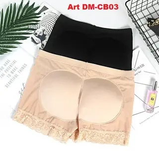 Shapewear Celana Dalam Busa Korset Wanita Model Renda / Celana Boxer Korset Shapewear DM-CB03 2