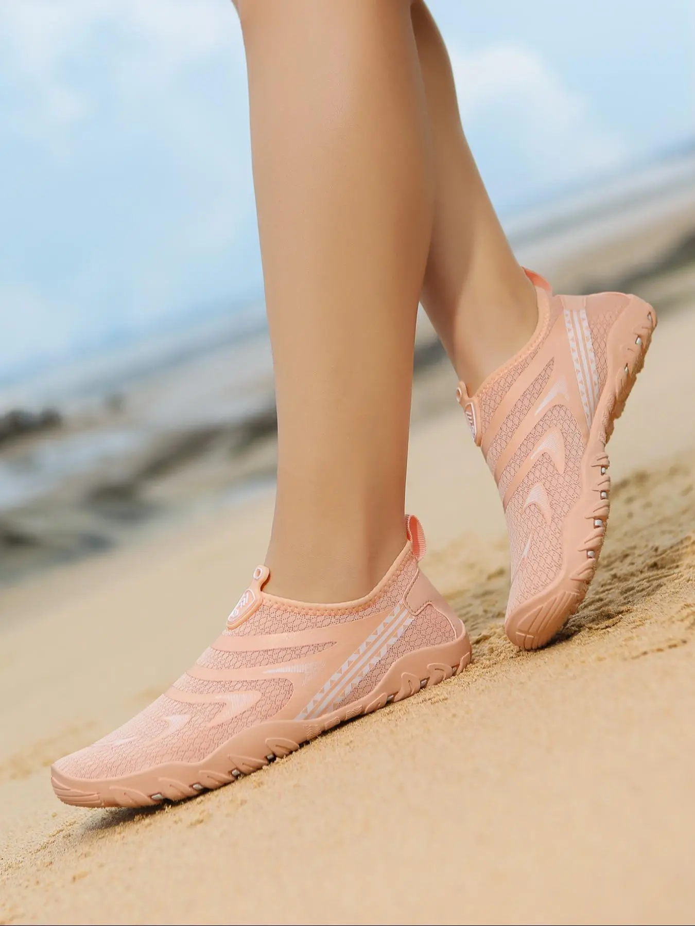 Women's Solid Color Breathable Water Shoes, Casual Comfortable Sports Shoes for Beach, Fishing, Creek, Beach Surfing, Indoor Fitness, Footwear