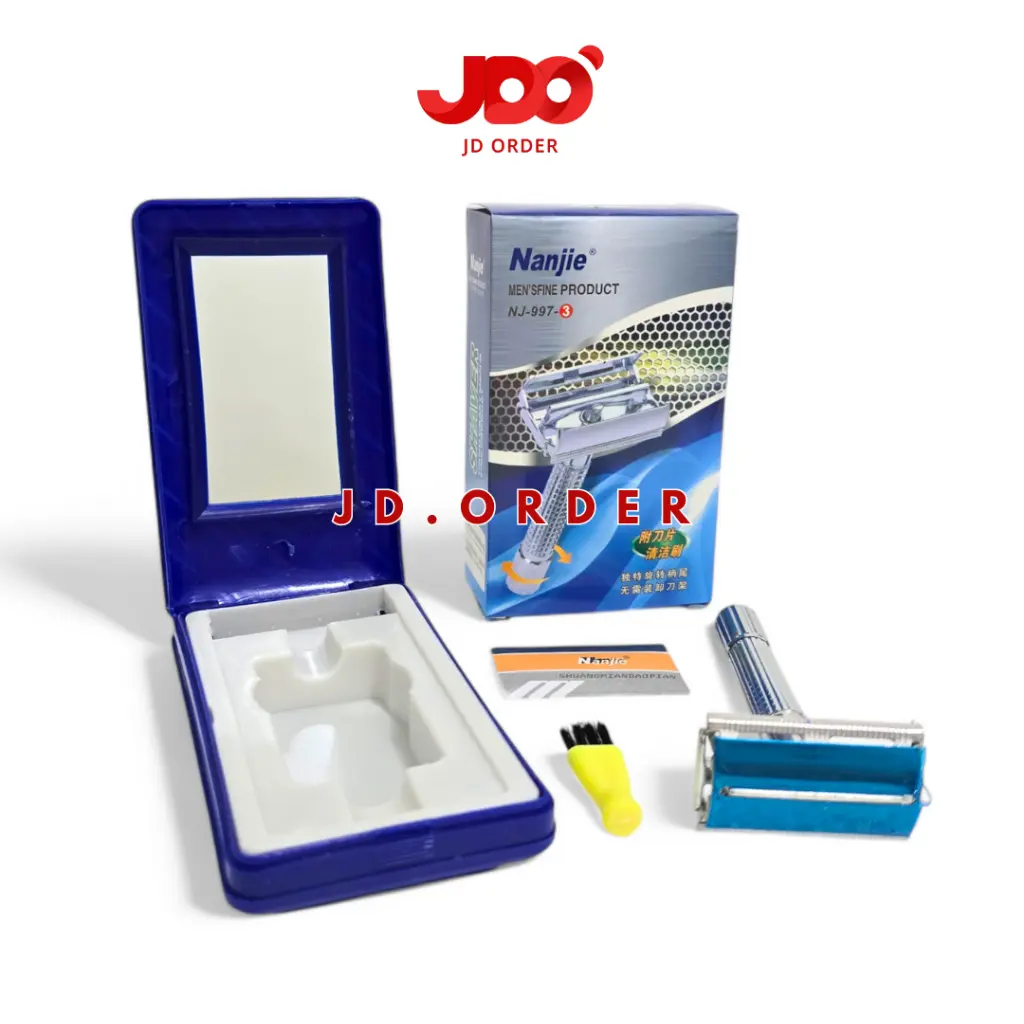 Alat Cukur Kumis Jenggot Manual Bahan Besi Stainless Steel Razor
