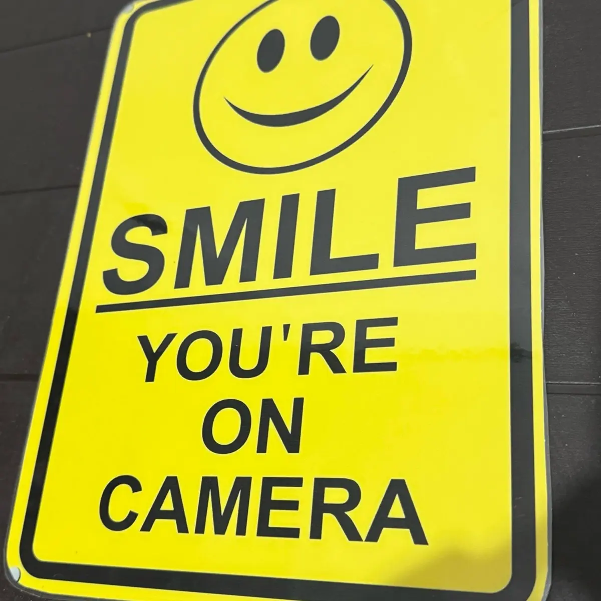 SMILE YOUR ON CAMERA SIGNAGE A4 size - TikTok Shop Philippines