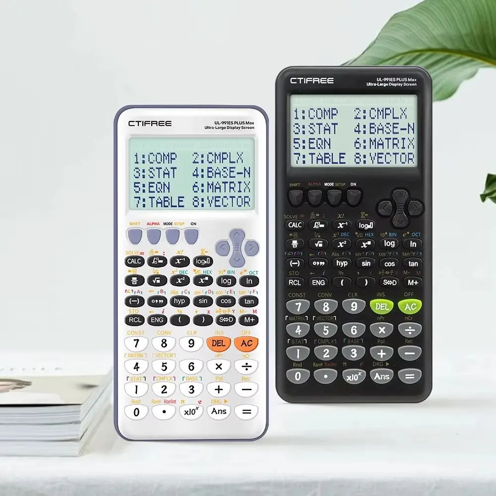 Portable Large Screen Scientific Calculator 10+2 Digits Display 417 Functions Function Calculator Standard Multifunction Math Calculators Student Exams