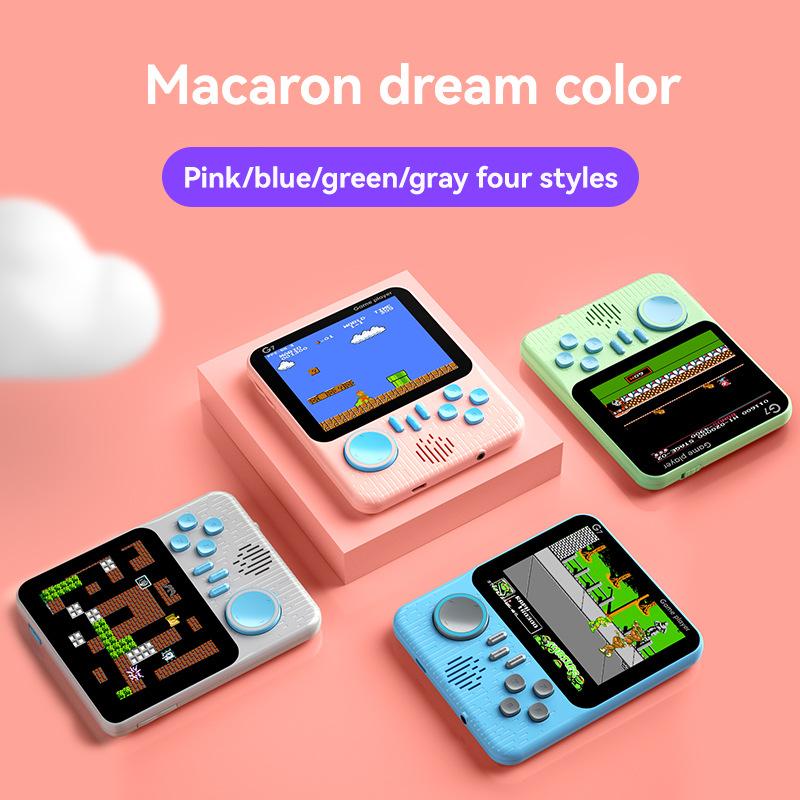 Máy Chơi Game cầm tay G7, Siêu Mỏng, Cầm Tay, Phong Cách Cổ Điển Hoài Cổ Máy thẻ trò chơi FC màu độ nét cao, 666-trong-1, Thích hợp cho trò chơi cầm tay 1