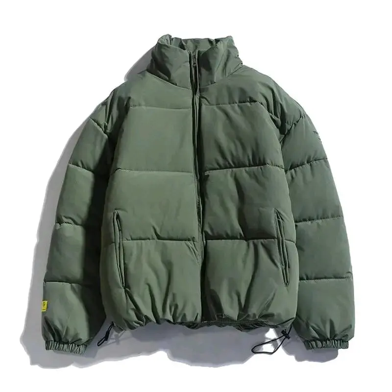 Jaket Puffer Gelembung Pria Tebal  Outdoor Dewasa Abu Hijau Waterproof Keren murah 1