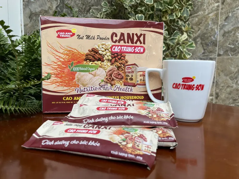 Bột Sữa Hạt CANXI CAO TRUNG SƠN Tặng 1 Ly sứ Chua Đường 7