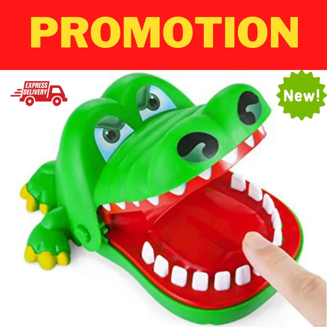 READY STOCK Funny Big Crocodile Jaw Tooth Finger Bite Toy Family Game For Kids Gifts Gigi Buaya Mainan Plastic Adult