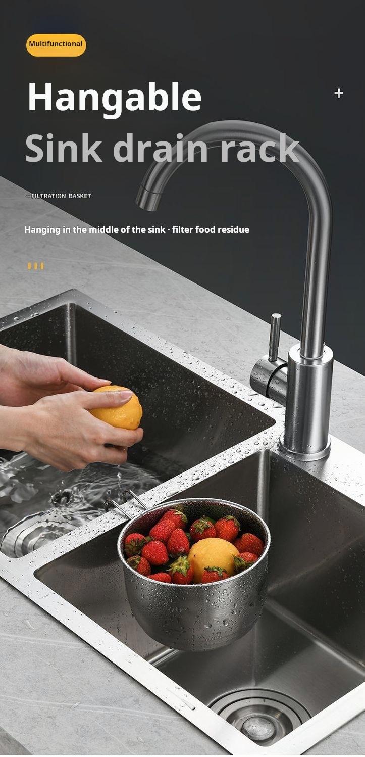 Product Introduction of Rổ Ráo Nước Treo, Dụng Cụ Tách Đa Năng, Để Rửa Rau Củ, Cho Bồn Rửa Nhà Bếp 4