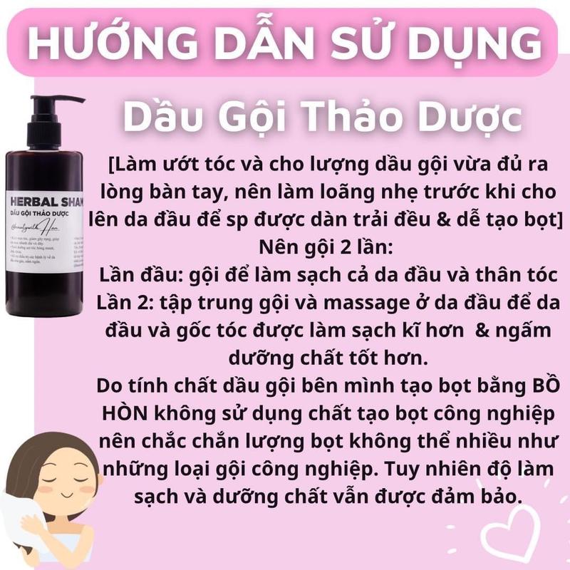 Dầu gội thảo dược bồ kết 300ml 2