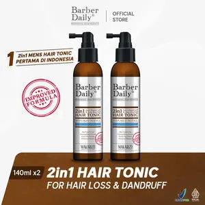 DOUBLE GROWTH SET Barber Daily 2in1 Hair Tonic 140mL -  (Improved Formulation)