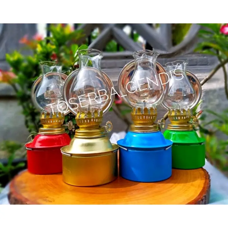 Lampu teplok minyak emergency daya minyak tanah/solar pot kaleng - lampu jadul