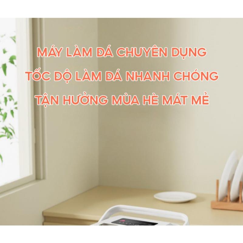 Product Introduction of [Giao hàng miễn phí] Máy làm đá mini 5 phút cho gia đình, làm sạch máy làm đá siêu nhanh, an toàn 10