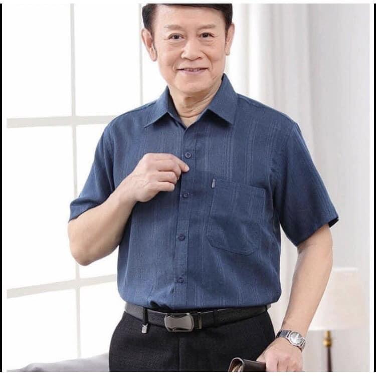 Product Introduction of Áo sơ mi cho bố trung niên tay ngắn , chất đũi mềm mại 7