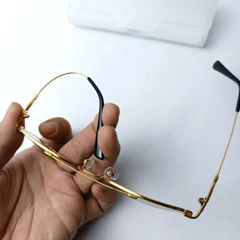 Kính lão gọng dẻo có độ 0.5-4 độ cho người già kính viễn thị gọng titan nam Nữ 3