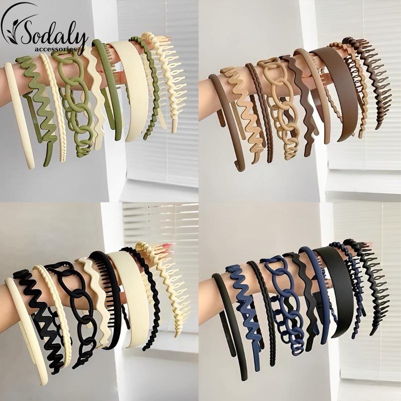 Set 9 Bờm Tóc, Xược Tóc Phong Cách Retro Nhiều Mẫu Cho Nàng Phụ Kiện  Nữ