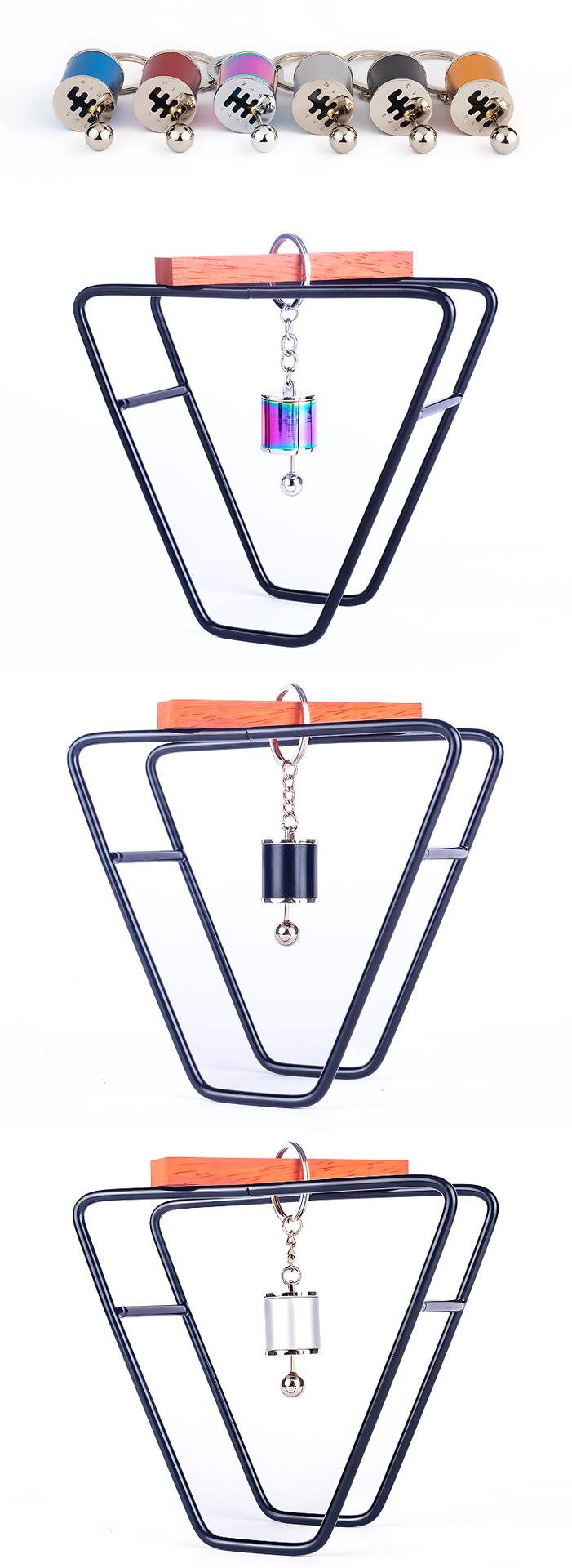 Product Introduction of Car Hanging Gear Keychain, Metal Manual Six-Gear, Movable Shift, Key Pendants 8