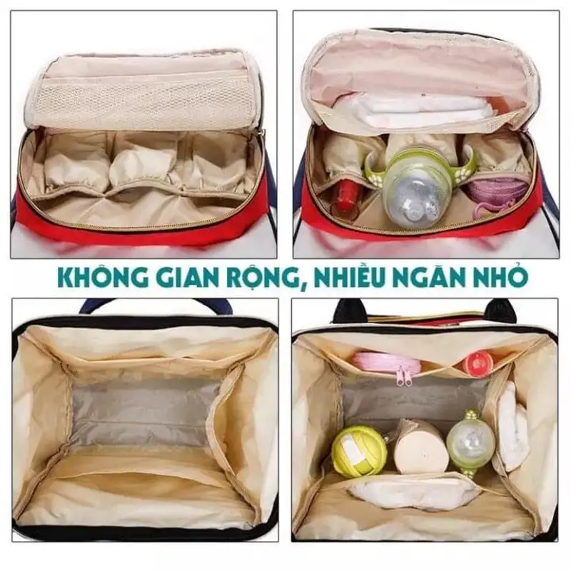 Balo bỉm sưɑ~📌FREESHIP📌hàng loại 1 tiện lợi cho mẹ 3