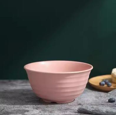 4 cái/bộ rơm lúa mì bát tròn hộ gia đình bát salad Bát thân thiện với môi không thể phá vỡ trẻ em rơm lúa mì bát đặt bát nhỏ 1