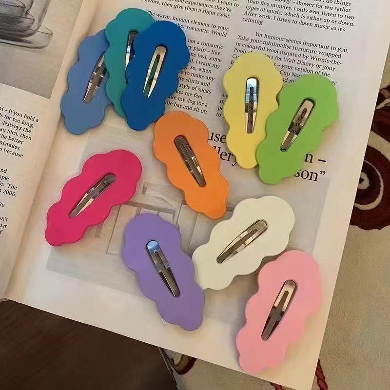 Kẹp Tóc Dễ Thương, Màu Pastel Mới, Kẹp Tóc Ngọt Ngào Kẹp Bên, Kẹp Tóc Đám Mây, Kẹp Bb, 30 Ngày Bán Chạy 4946 Miếng, Kẹp Phong Cách Cô Gái Trẻ 2