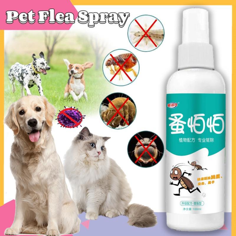 Curated visual reference: Picture Idea: 100Ml Pet Flea Spray Antibacterial Pet Skin Treatment Spray Dogs