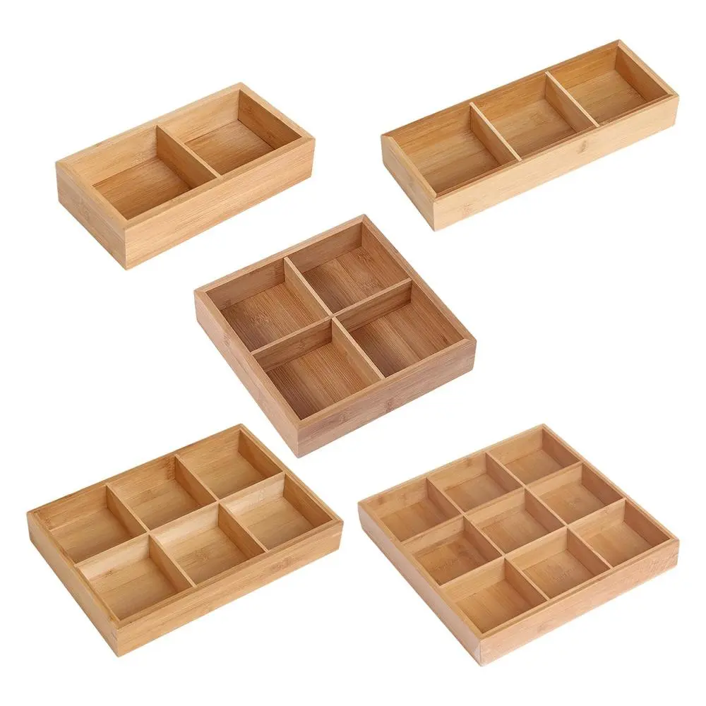 Wooden Divided Serving Tray Food Server Ornament Tableware Vintage Compartmentalized Serving Board Dinner Plate for Household Kitchen Party