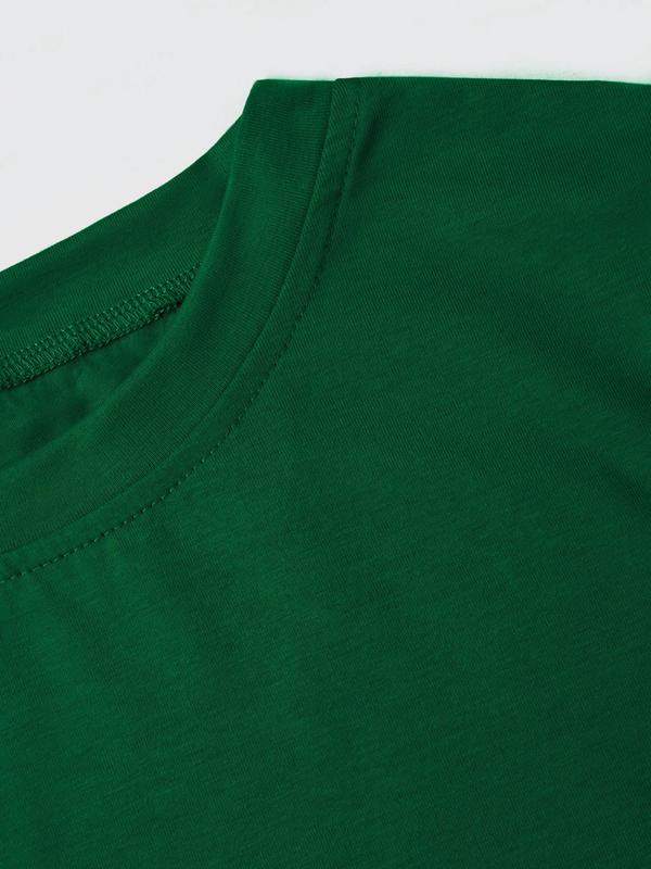 Women's Clover Print Round Neck Tee, Fashion Casual Crew Neck T-Shirt for Daily Holiday Vacation Outdoor Wear, Ladies Clothes for Summer 4