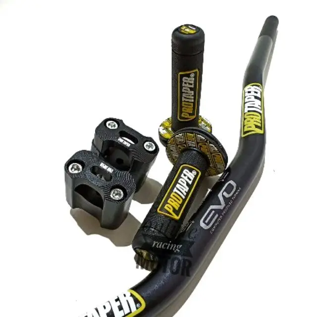 Stang fatbar evo low paketan + handgrip + riser stang klx crf nmax beat street vixion r15 megapro dll Handguard 0